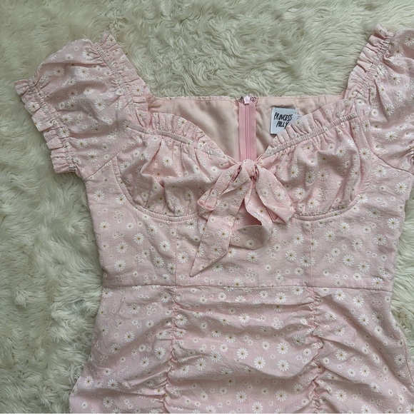Princess Polly Dress Back To Paris Mini Ruffle Floral Pink 8 - Picture 6 of 12